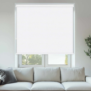 Vibe Blackout White Pelmet Roller Blinds
