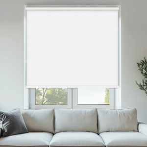 Vibe Blackout White Roller Blinds