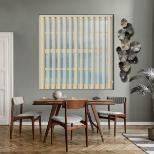 Voile Cream Replacement Vertical Blind Slats Open