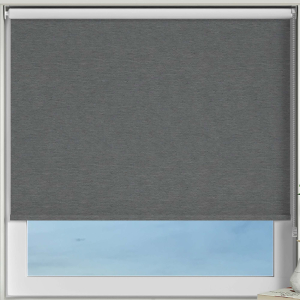 Weave Blackout Charcoal Roller Blinds Frame