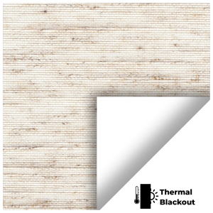 Weave Blackout Cream Cordless Roller Blinds Scan
