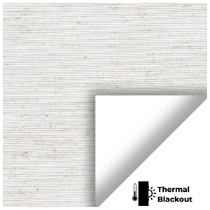 Weave Blackout White Roller Blinds Scan