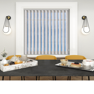 Weave Moonstone Vertical Blinds Open