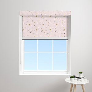 Whimsical Spark Rose XL Bloc Blinds Cassette Blinds Inside Fit Close Up