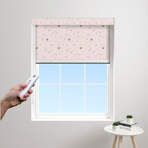 Whimsical Spark Rose Electric BlocOut Cassette Blinds Edge Fit