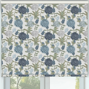 Zinnia Blue Cordless Roller Blinds Frame