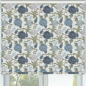 Zinnia Blue Roller Blinds Frame