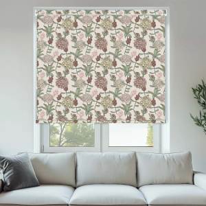 Zinnia Blush Pelmet Roller Blinds