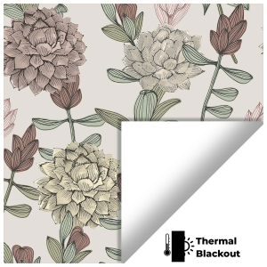 Zinnia Blush Pelmet Roller Blinds Hardware