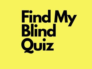 Find My Blind Quiz