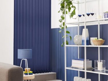 blue vertical blinds 