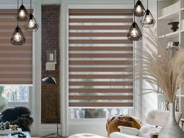 Brown day & night blind