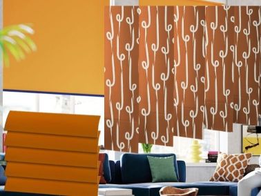 orange blinds