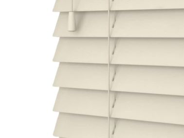 cream wooden blinds 