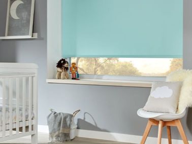 blue blackout blinds