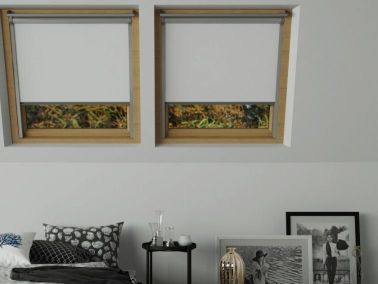 Blackout roof window blinds