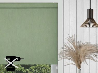 green no drill roller blinds