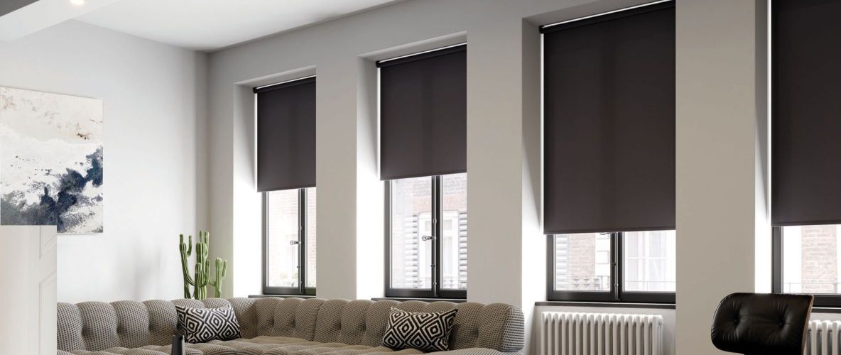black roller blinds