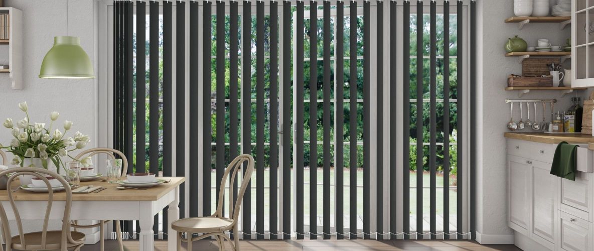 Black Vertical Blinds