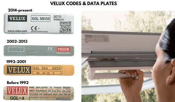 how to identify your velux window code 