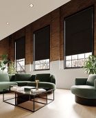 Plain Roller Blinds With Pelmet