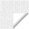 Chevron White Electric BlocOut™ Blind