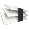 Glacier White Wood Blind With Jet Ladder Tapes