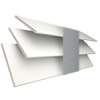 Glacier White Wood Blind With Steel Ladder Tapes