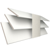Glacier White Wood Blind With Vanilla Ladder Tapes