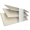 Gloss Cream Wood Blind With White Ladder Tapes