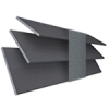 Phantom Grey Wood Blind With Ladder Tapes