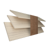 Scandi Oak Wood Grain Faux Wood Blind With Toffee Ladder Tapes