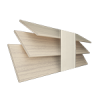 Scandi Oak Wood Grain Faux Wood Blind With Vanilla Ladder Tapes