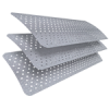 Silver Perforated Venetian Blind