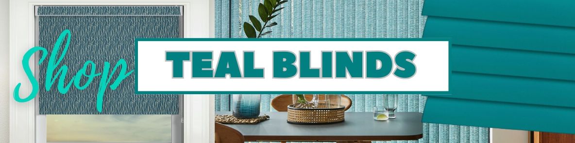 teal blinds