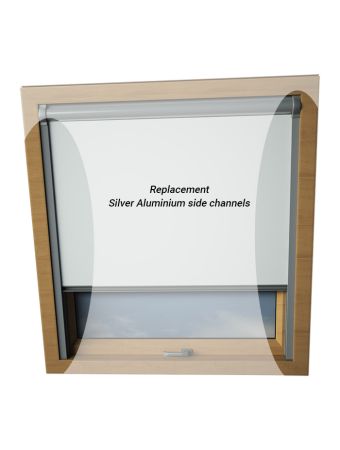 Silver Replacement Skylight Blind Side Rails
