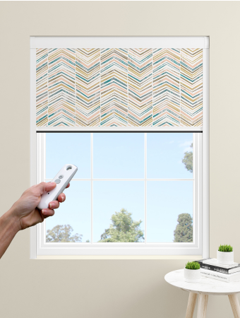 Subtle Aquamarine Zigzag Electric