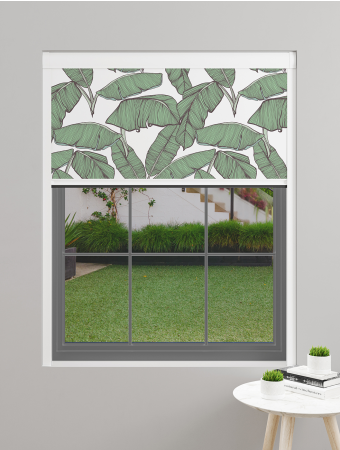 Tropical Leaf White XL