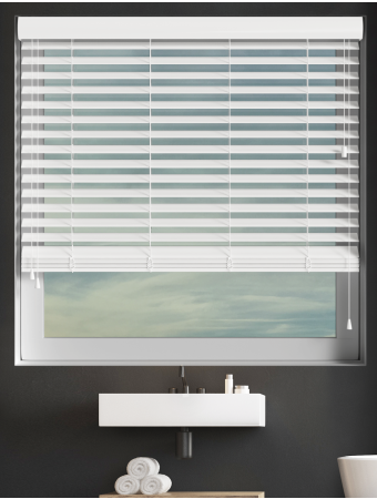 True White Faux Wood