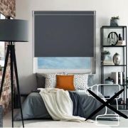 Grey No Drill Blinds