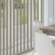 brown vertical blinds