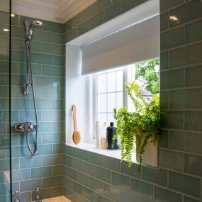 Shower Safe White Bathroom Roller Blind