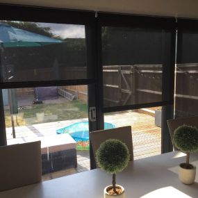 Screen Black Cordless Roller Blind