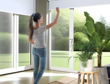 White Cordless Roller Blinds