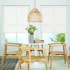 Voile White No Drill Roller Blind