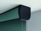 70mm Fabric Insert Black Fascia Pelmet Roller Blind