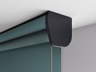 40mm Fabric Insert Black Fascia Pelmet Roller Blind